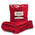 Mink Touch Luxury Blanket 50"X60"-- Red-- (Embroidered) ***FREE RUSH***